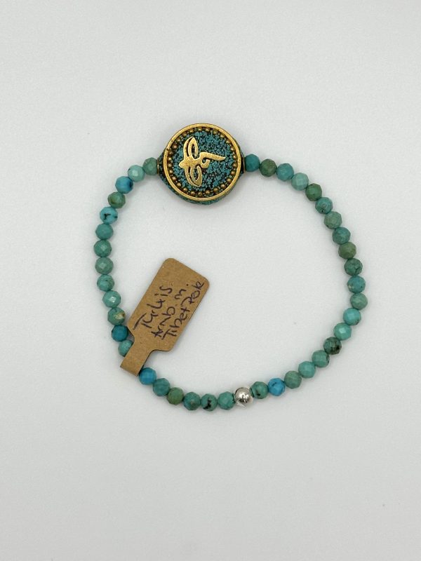 Türkis Armband mit Tibetischer Perle