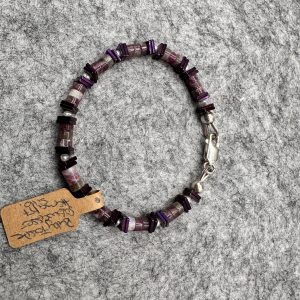 Ruby Forsite mit Süßwasserperlen Armband (15cm)