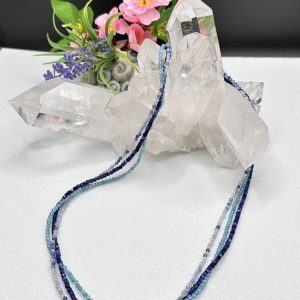 Halskette mit Sodalith, Apatit und Blauquarz
