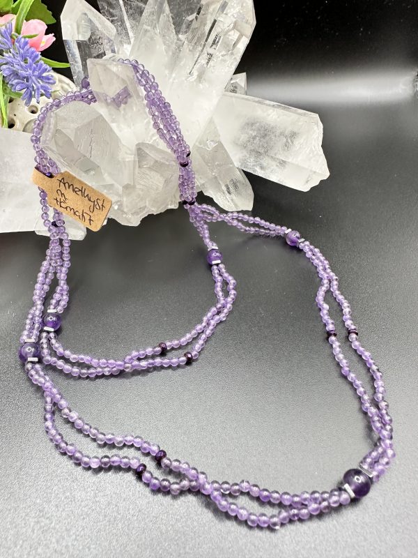 Amethystkette lang – Bild 2