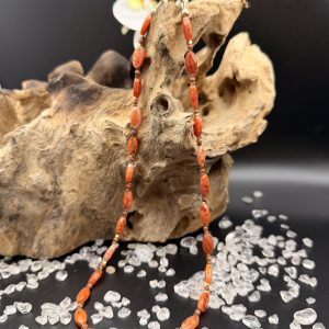 Schlangenhaut-Achat Halskette