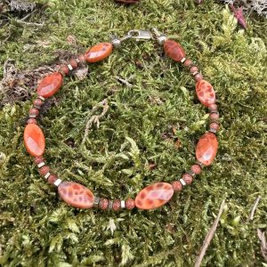 "Schlangenhaut" Achat Armband