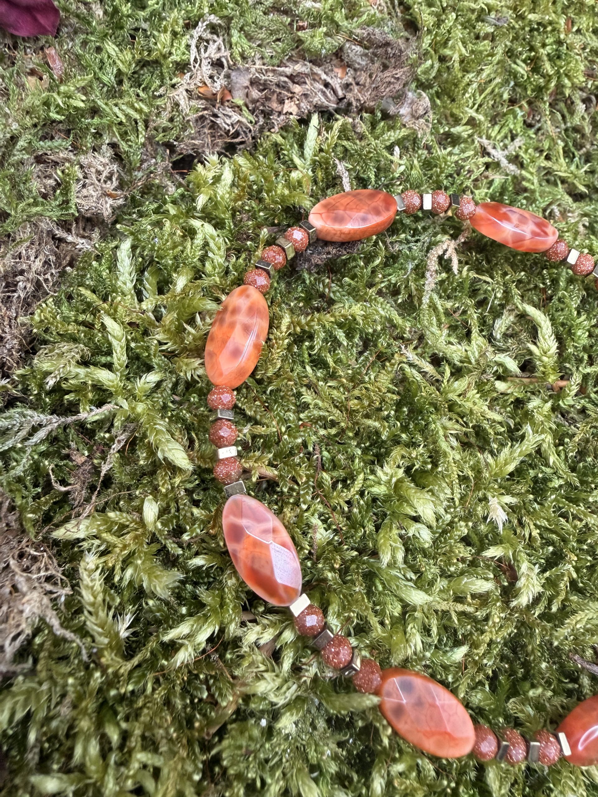 "Schlangenhaut" Achat Armband 4 "Schlangenhaut" Achat Armband – Bild 4