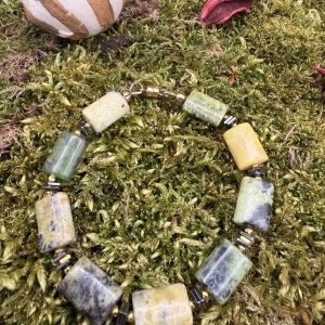 Serpentin mit Hämatit Armband