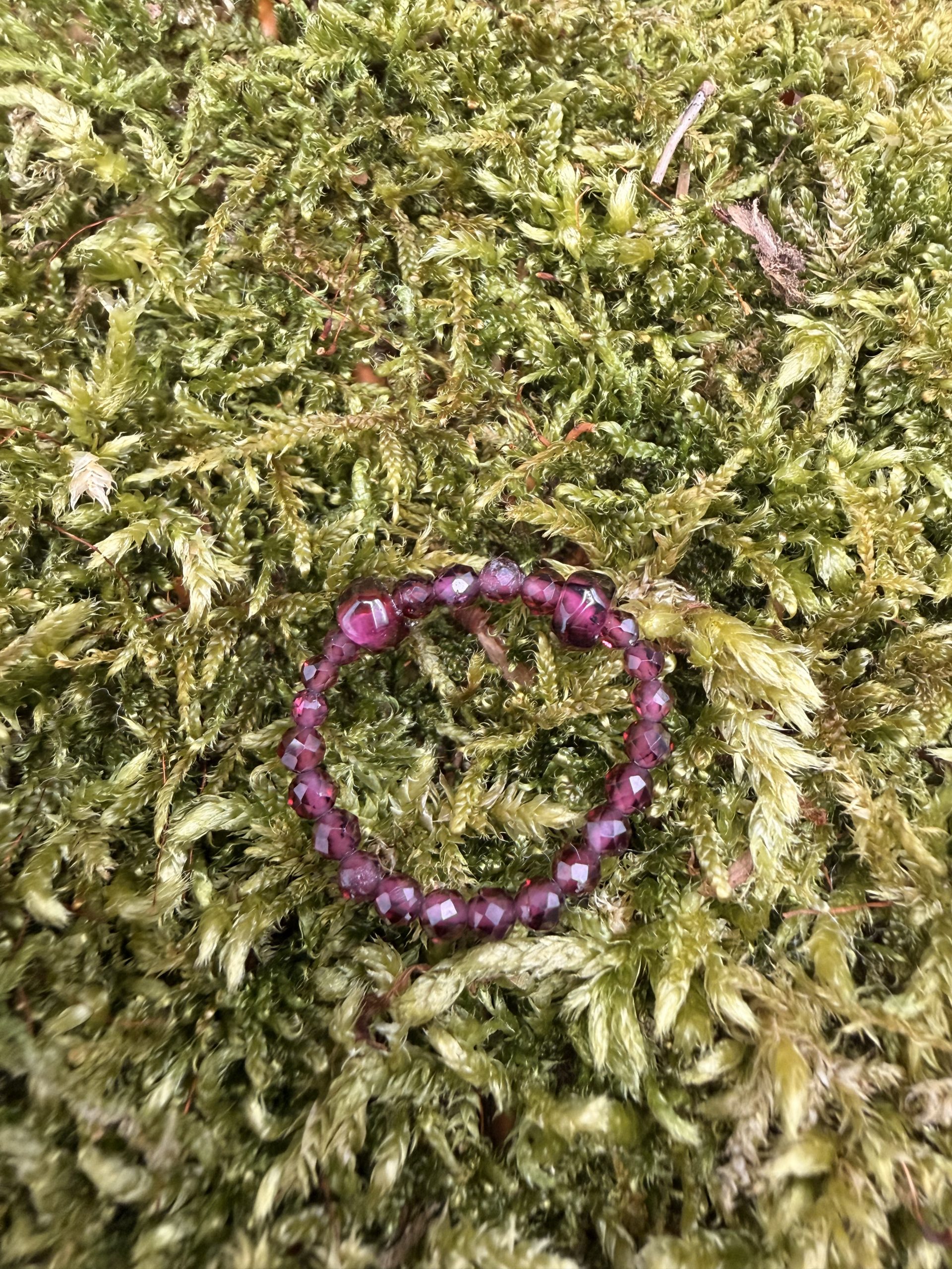 Granat Ring Umfang 50 mm 1 Granat Ring Umfang 50 mm